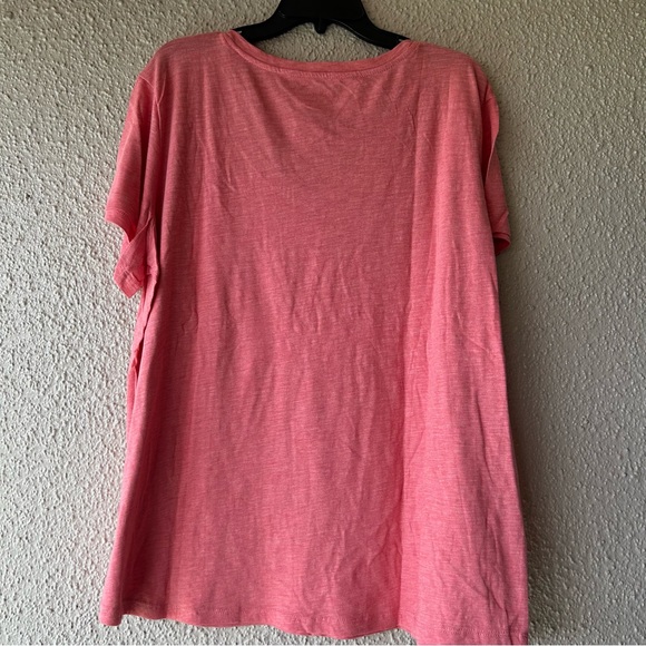Eddie Bauer women’s v neck t shirt XXXL salmon color new NWT - Picture 2 of 6